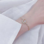 Luxury Crystal Butterfly & Flower Charm Bracelet