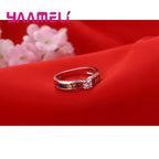 925 Sterling Silver Rainbow Cubic Zirconia Ring