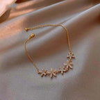 Luxury Crystal Butterfly & Flower Charm Bracelet