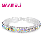 Sparkling AAA Cubic Zirconia Link Bracelet