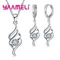 925 Sterling Silver Cubic Zirconia Jewelry Set for Women