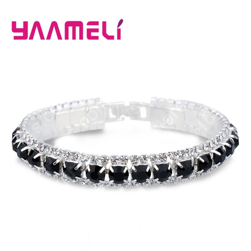 Sparkling AAA Cubic Zirconia Link Bracelet