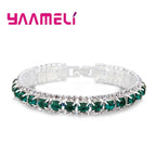 Sparkling AAA Cubic Zirconia Link Bracelet