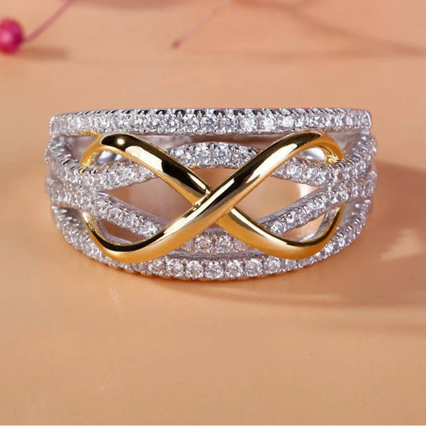 925 Sterling Silver Infinity Love Promise Ring