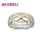 925 Sterling Silver Infinity Love Promise Ring
