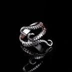 Adjustable Gothic Octopus Tentacle Ring