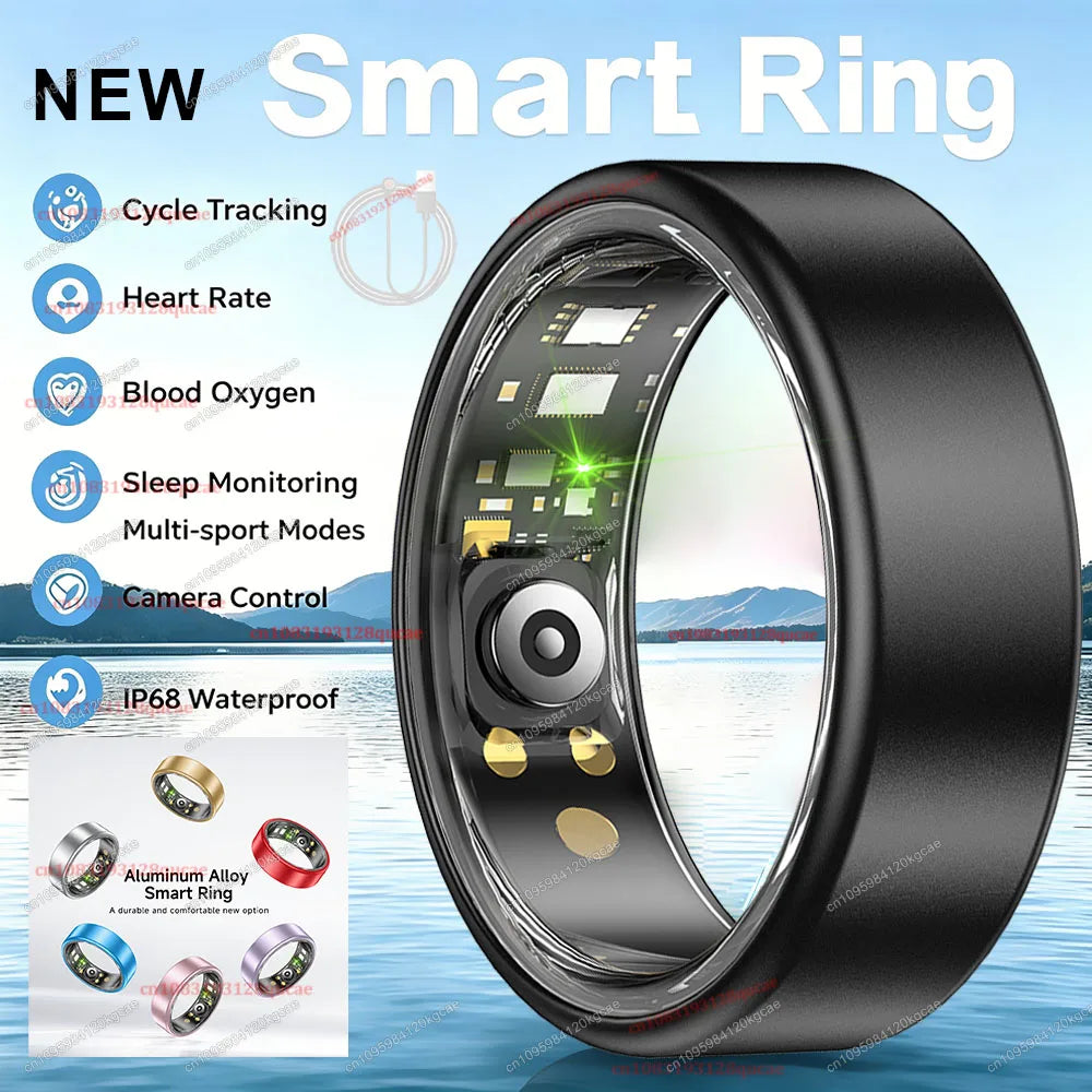 Titanium Smart Ring | Fitness, Sleep & Health Tracker Waterproof