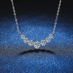925 Sterling Silver Zircon Circle Pendant Necklace
