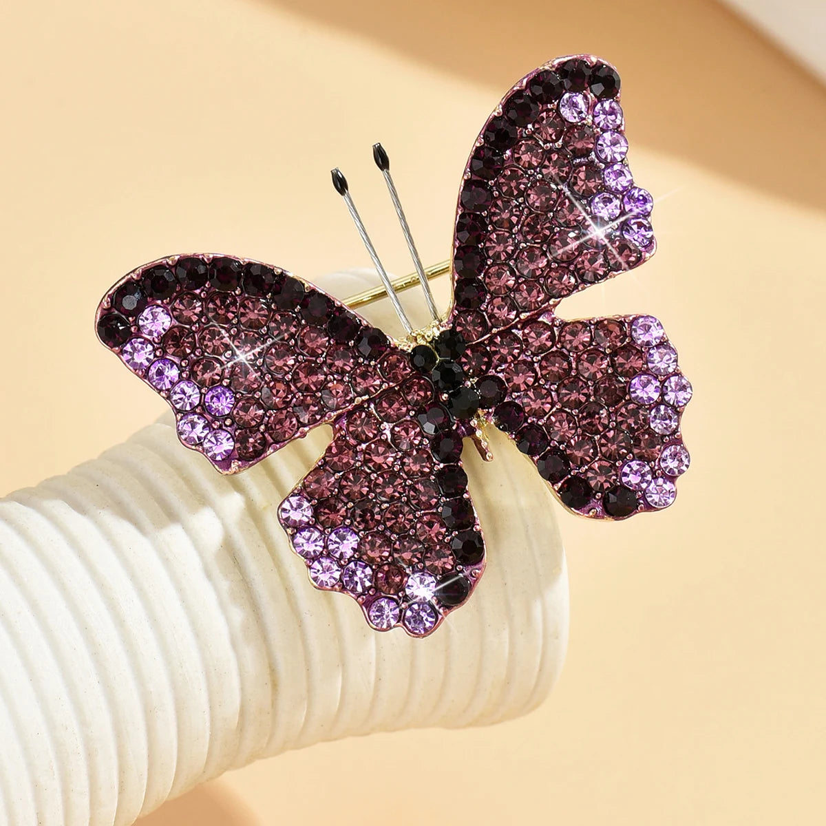 Vibrant Forest-Inspired Butterfly Brooch Pin