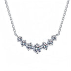 925 Sterling Silver Zircon Circle Pendant Necklace