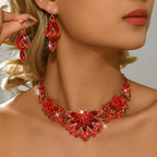 Premium Geometric Statement Necklace & Earrings Set