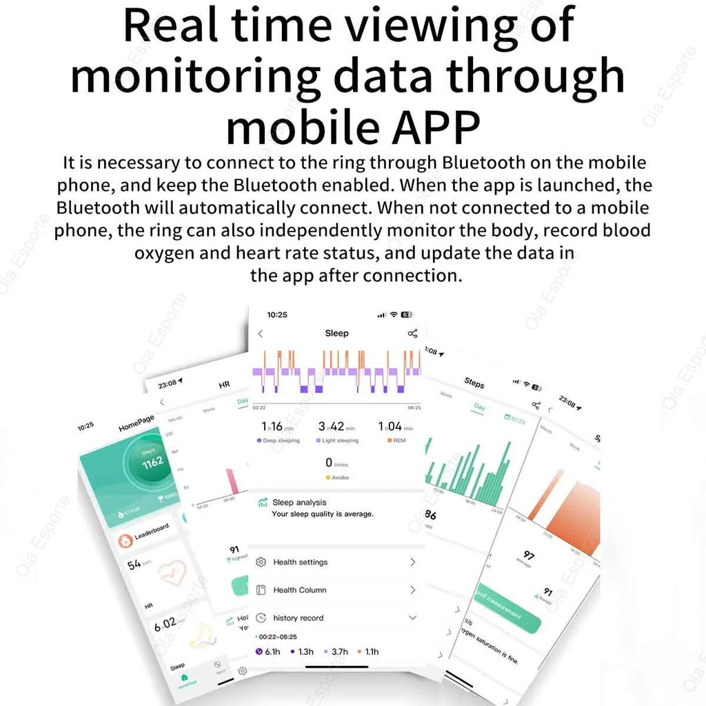 Elite Smart Ring Fitness Tracker | Sleep & Heart Rate Monitor