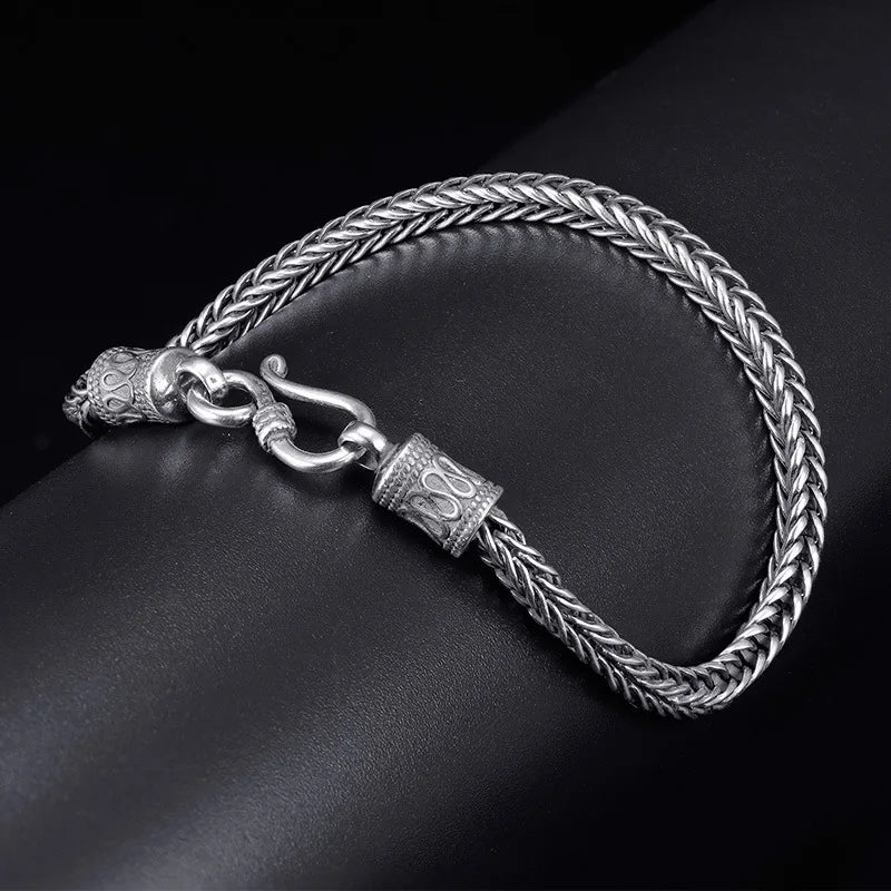 Vintage 925 Sterling Silver Chain Bracelet