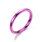 Ultra-Thin 2mm Rose Gold Stainless Steel Stacking Ring