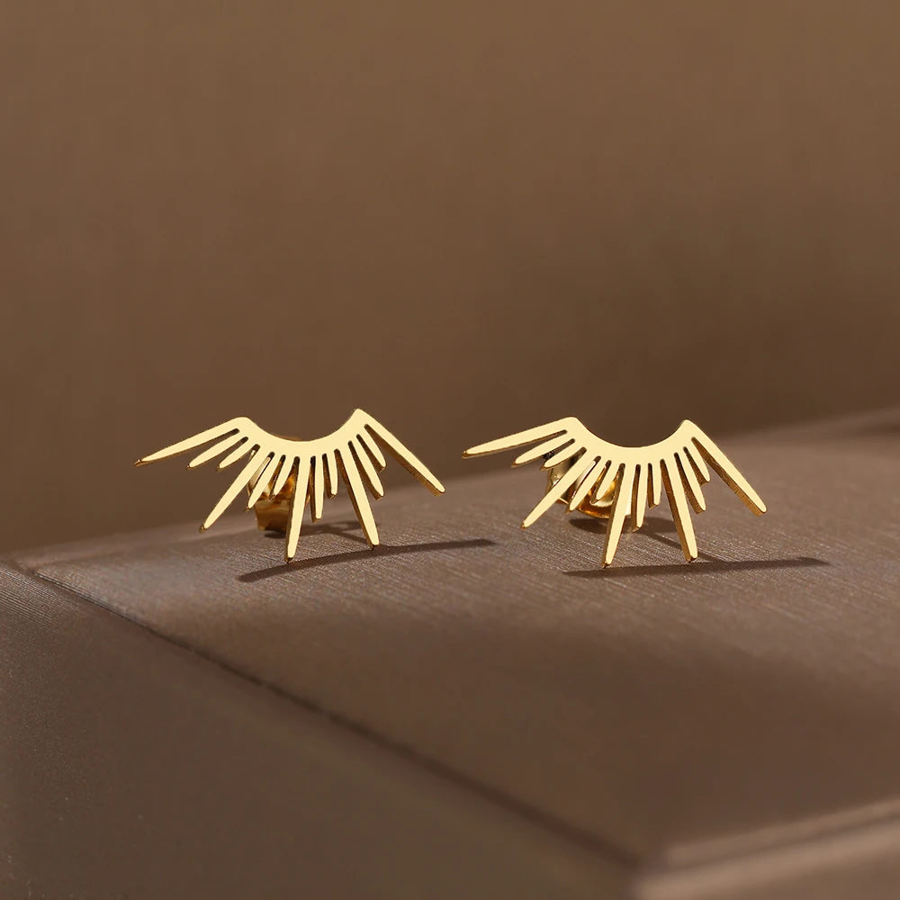 Stainless Steel Cute Bow Mouse Stud Earrings