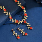 Romantic 3-Piece Floral Bridal Jewelry Set