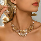 Premium Geometric Statement Necklace & Earrings Set