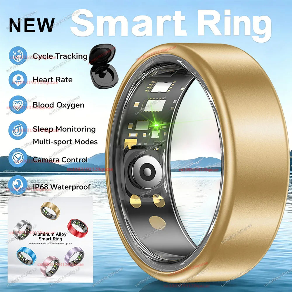 Titanium Smart Ring | Fitness, Sleep & Health Tracker Waterproof
