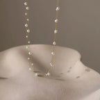 Elegant Double-Layer Pearl Chain Necklace for Women