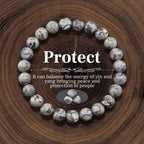 8mm Natural Stone Crystal Energy Beaded Bracelet