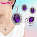 Premium 3-Piece Silver Cubic Zirconia Jewelry Set