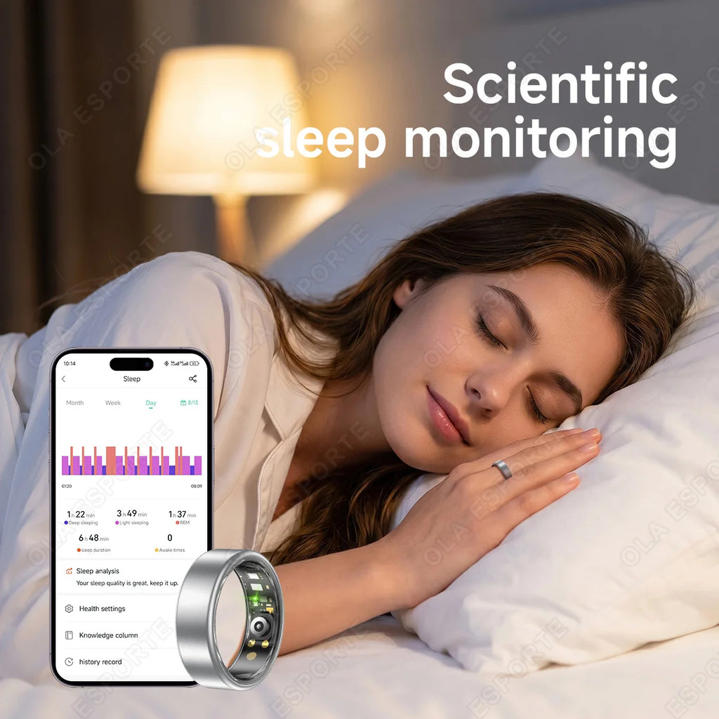 Titanium Smart Ring | Fitness, Sleep & Health Tracker Waterproof