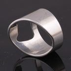 Stainless Steel Beer Bottle Opener Ring Gadget