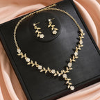 Romantic 3-Piece Floral Bridal Jewelry Set
