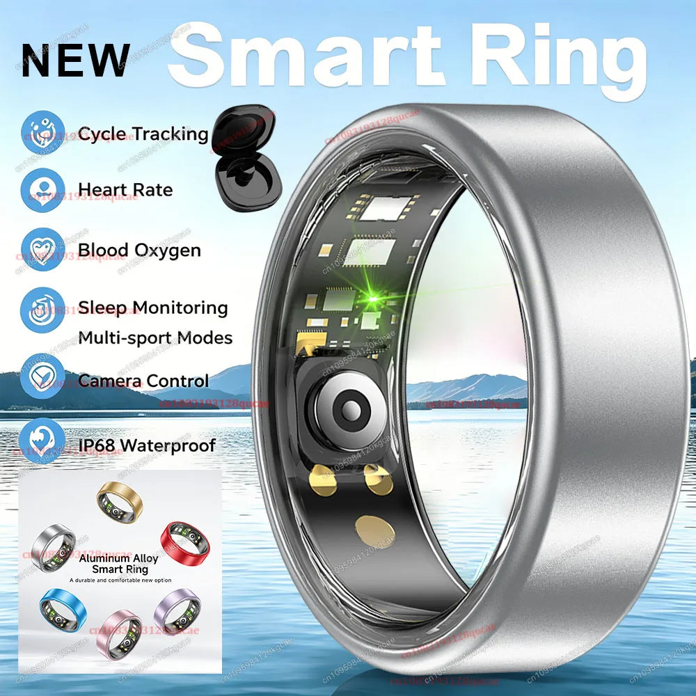 Titanium Smart Ring | Fitness, Sleep & Health Tracker Waterproof