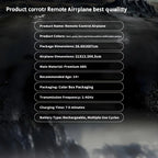 Remote Control LED RC Fighter Jet for Kids | 2.4GHz Remote Control Airplane