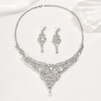 Luxury Palace Style Rhinestone Bridal Jewelry Set