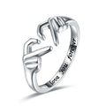 Adjustable Hugging Hands Romantic Promise Ring