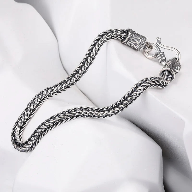 Vintage 925 Sterling Silver Chain Bracelet