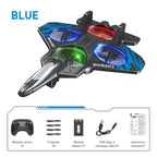 LED RC Stunt Fighter Jet | 360° Remote Control Airplane