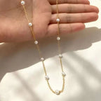 Elegant Double-Layer Pearl Chain Necklace for Women