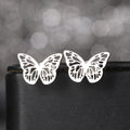 Stainless Steel Cute Bow Mouse Stud Earrings