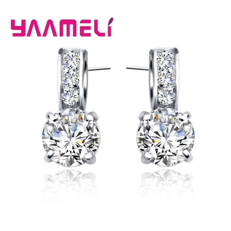925 Sterling Silver Bridal Jewelry Set with Cubic Zirconia