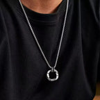 Vintage 925 Sterling Silver Clavicle Chain Necklace