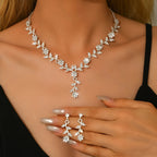 Romantic 3-Piece Floral Bridal Jewelry Set