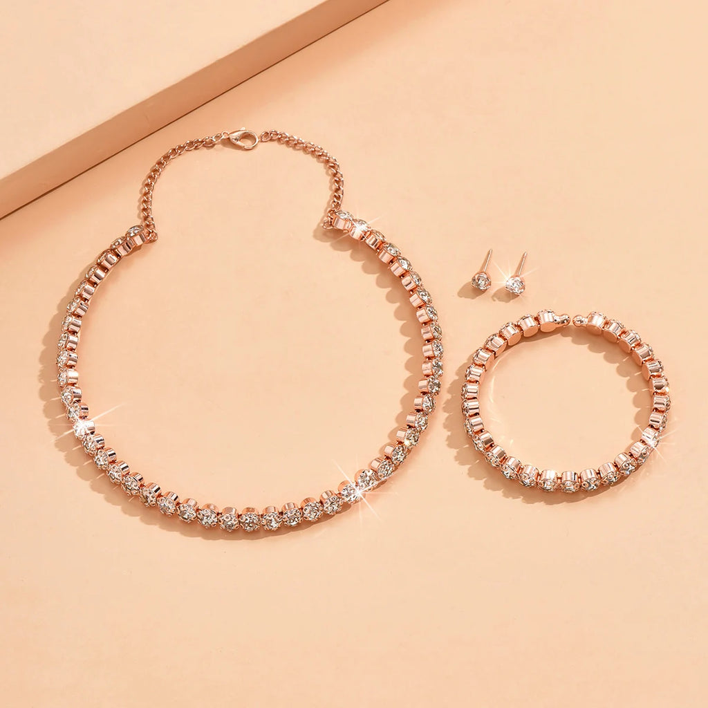 Elegant 4-Piece Minimalist Jewelry Set for Women
