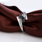 Classic 925 Sterling Silver Cubic Zirconia Engagement Ring