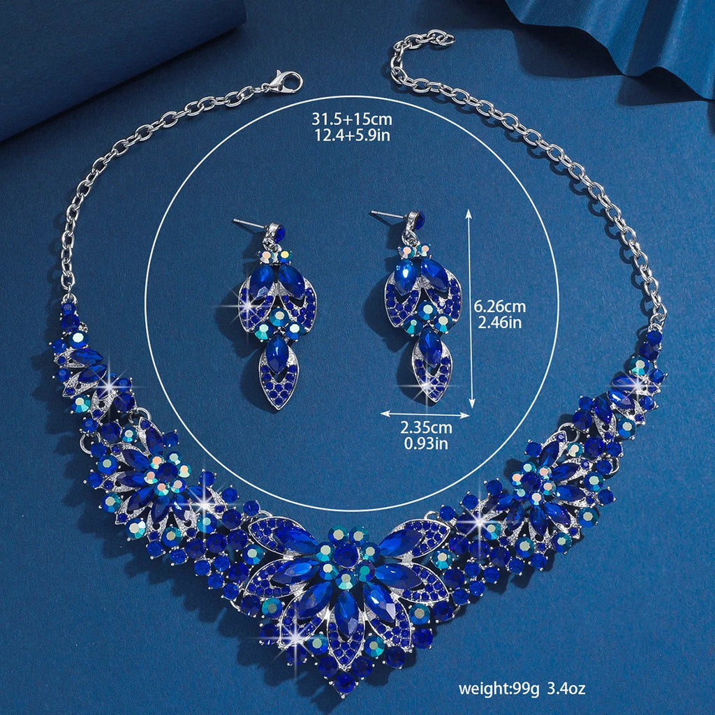 Premium Geometric Statement Necklace & Earrings Set