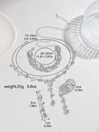Elegant 4-Piece Sunflower Claw Chain Jewelry Set