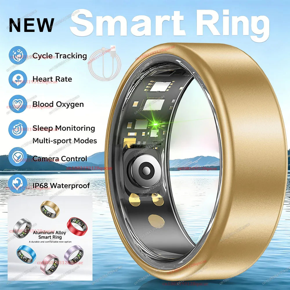 Titanium Smart Ring | Fitness, Sleep & Health Tracker Waterproof