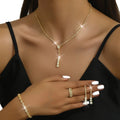 Elegant 5-Piece Minimalist Claw Chain Jewelry Set