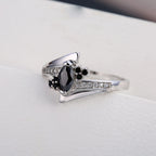 Classic 925 Sterling Silver Cubic Zirconia Engagement Ring