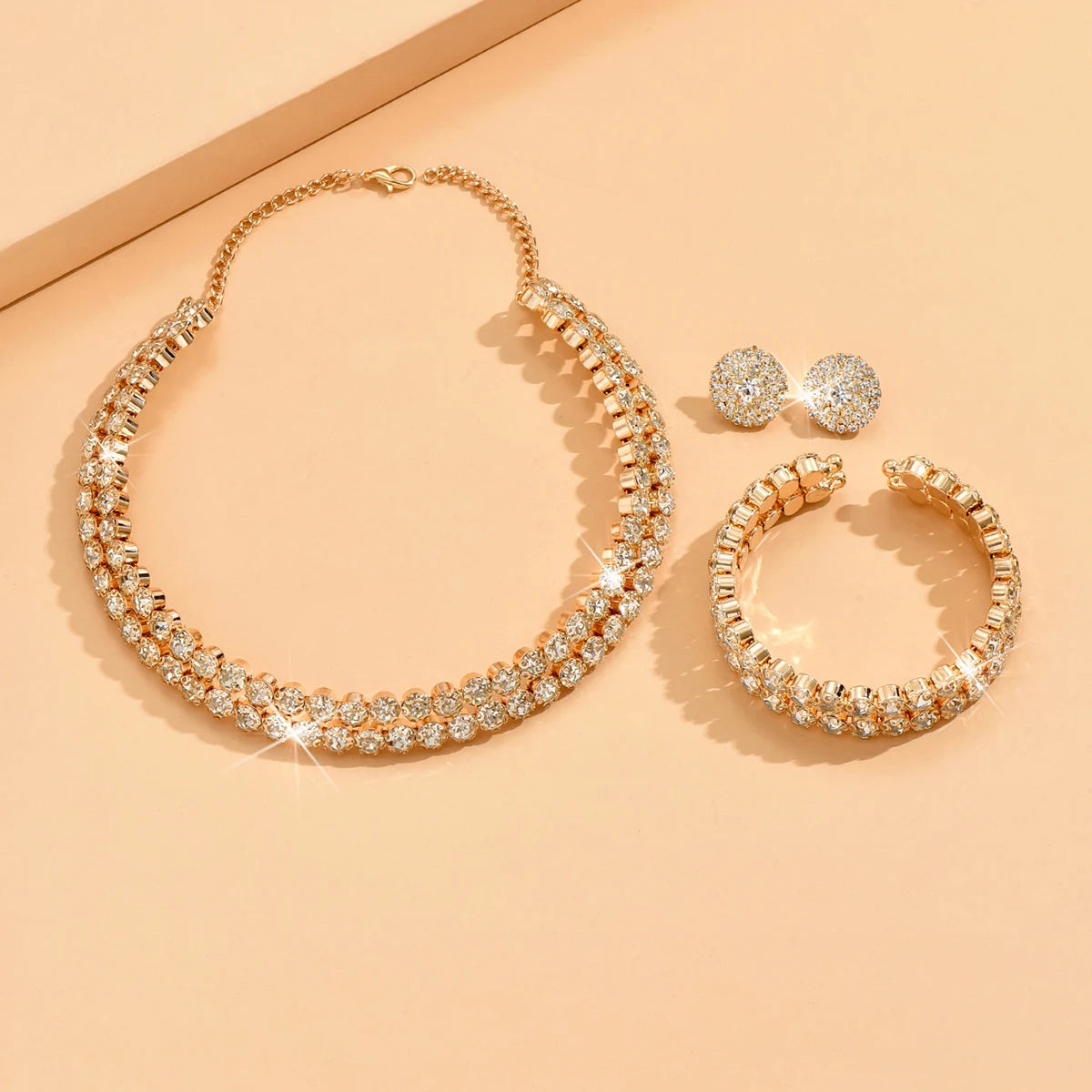 Elegant 4-Piece Minimalist Jewelry Set for Women