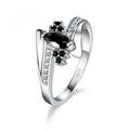 Classic 925 Sterling Silver Cubic Zirconia Engagement Ring