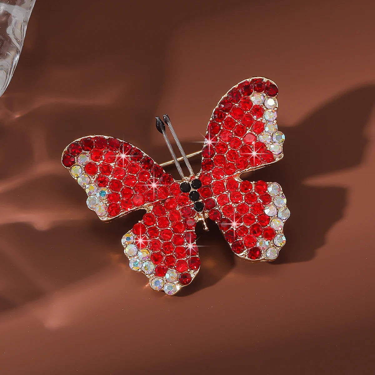 Vibrant Forest-Inspired Butterfly Brooch Pin