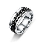 8mm Stainless Steel Fidget Spinner Chain Ring & Bottle Opener